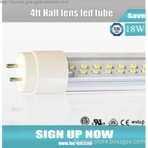 18w led t8 UL internal driver